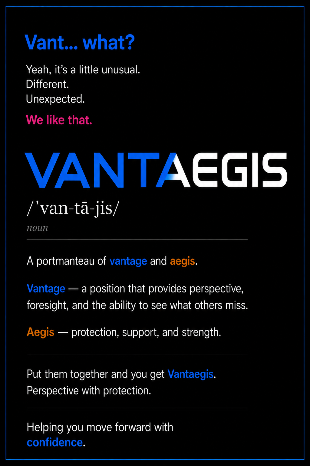 Vantaegis Meaning