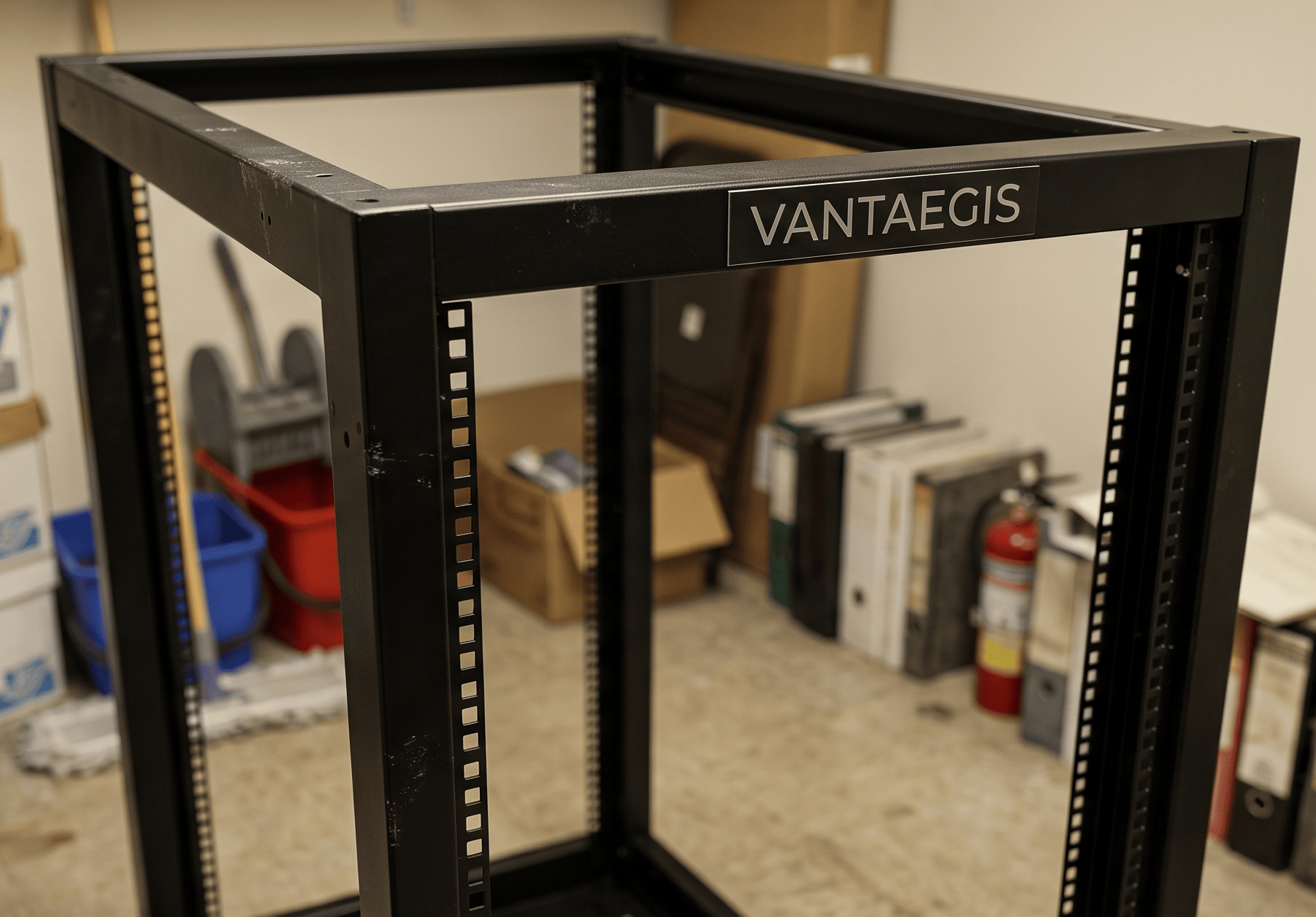 Vantaegis Branded Network Rack Deployment